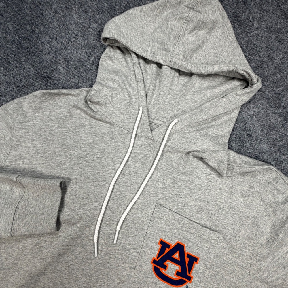 NEW Southern Tide Auburn Tigers Mens M Steel Grey Hoodie Long Sleeve AUB01 0572